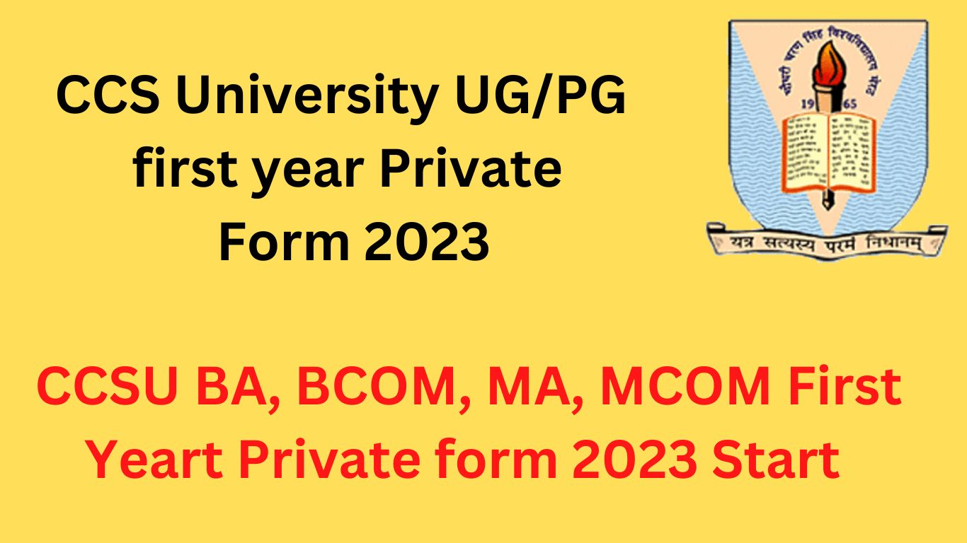 ccs university phd form 2023